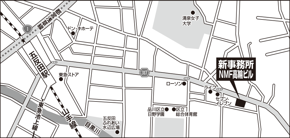株式会社アズマ 東京支社新住所の地図